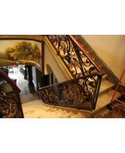 Iron art stair handrails