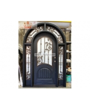Wrought iron entrance doors